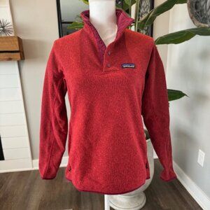 Patagonia Women's Deep Red 1/4 Snap-T Better Sweater